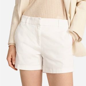 J. Crew 4" stretch chino short in White. Size 4. NWT.